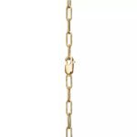 ELSIE LOVE Medium Lock Pendant Necklace | V Gold 18K Gold Plated with Zirconia, 18” - Image 4