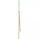 ELSIE LOVE Small Lock Pendant Necklace | V Gold 18K Gold Plated Adjustable 16-18” - Image 4