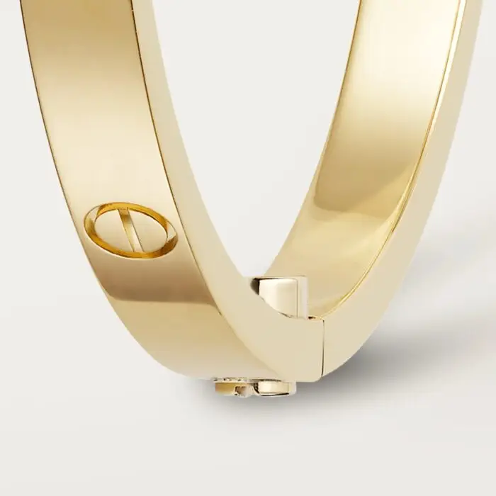 ELSIE LOVE Classic Bracelet Small Model | V Gold 18K Gold Plated Screw Design - Image 4