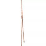 ELSIE LOVE Lock Pendant Necklace – 18K Rose Gold Plated, Small Motif, Adjustable 16-18" Chain, Elegant V Gold Jewelry - Image 4