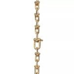 ELSIE LOVE Small Link Bracelet for Women, 18K Gold Plated, V Gold, PVD 5x Layered, Fits Medium Wrist - Image 5