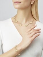 ELSIE LOVE Clover Leaf Necklace · 18K Gold Plated 925 Silver · Multiple Motifs · Mother-of-Pearl / Onyx / Carnelian / Malachite / Blue Agate - Image 4
