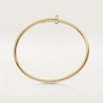 ELSIE LOVE Nail Bangle · 18K Gold Plated · Slim 2.5mm · Gold / Rose Gold · Minimalist Open Bracelet - Image 4