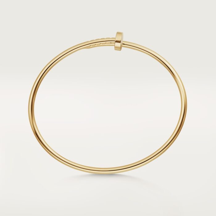 ELSIE LOVE Nail Bangle · 18K Gold Plated · Slim 2.5mm · Gold / Rose Gold · Minimalist Open Bracelet - Image 4