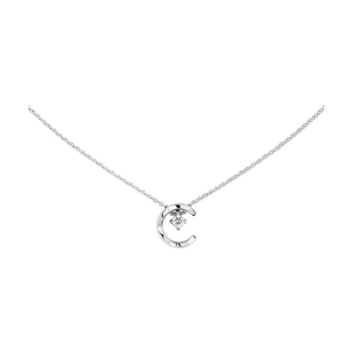 ELSIE LOVE Coco Crush Necklace Women 18K Gold Plated V Gold Zirconia C Letter Pendant PVD 5x Layered - Image 4