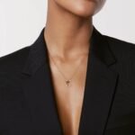 ELSIE LOVE Coco Crush Necklace Women 18K Rose Gold Plated V Gold Red Zirconia C Letter Pendant PVD 5x Layered - Image 4