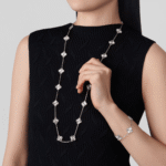 ELSIE LOVE Multi Clover Long Necklace for Women, 925 Sterling Silver, 18K Gold Plated - Image 24