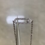 ELSIE LOVE Move Uno Bracelet Women 18K Gold Plated V Gold Zirconia PVD 5x Layered Chain 18.5cm - Image 4