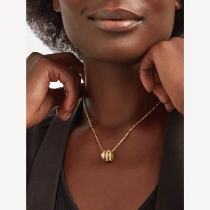 Serpenti Triple Ring Necklace - Image 8