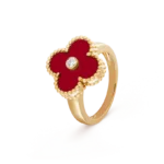 ELSIE LOVE Clover Leaf Ring,925 Silver, 18k Gold Plated - Image 6