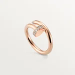 ELSIE LOVE Nail Ring, Women’s 18K Gold Plated Cubic Zircon Open Ring - Image 5