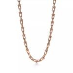 ELSIE LOVE Classic Link Necklace | V Gold 18K Gold Plated Minimalist Chain 18” - Image 5