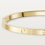 ELSIE LOVE Classic Bracelet Small Model | V Gold 18K Gold Plated Screw Design - Image 5