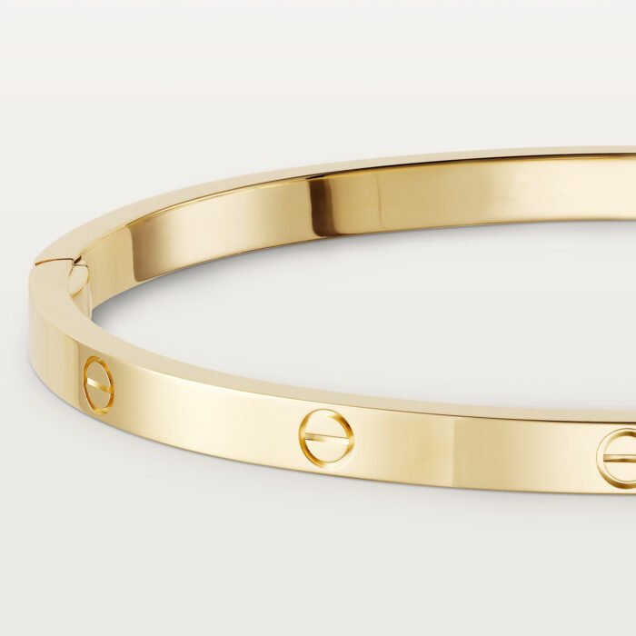 ELSIE LOVE Classic Bracelet Small Model | V Gold 18K Gold Plated Screw Design - Image 5