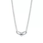 ELSIE LOVE Large Link Necklace Women 18K Gold Plated V Gold Double Chain Jewelry PVD Layered - Image 5