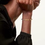 ELSIE LOVE Lock Bracelet Narrow | 18K Gold Plated V Gold PVD 5x Layered Medium - Image 5