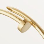 ELSIE LOVE Nail Bangle · 18K Gold Plated · Slim 2.5mm · Gold / Rose Gold · Minimalist Open Bracelet - Image 5