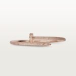 ELSIE LOVE Nail Bangle with Cubic Zirconia · 18K Gold / Rose Gold / Silver Plated · 3.5mm Open Bracelet - Image 5