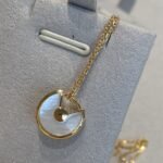 ELSIE LOVE Amulette Necklace · 18K Gold Plated V Gold · Mother-of-Pearl / Onyx / Malachite / Carnelian · Lucky Pendant Choker - Image 5