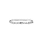 ELSIE LOVE Coco Crush Bracelet · 18K Gold Plated V Gold · Quilted Engraving with Zirconia Stones · Elegant Women’s Bangle - Image 5