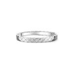 ELSIE LOVE Coco Crush Bracelet · 18K Gold Plated V Gold · Quilted Engraving with Zirconia · Elegant Women’s Bangle - Image 5