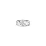 ELSIE LOVE Coco Crush Ring · 925 Sterling Silver 18K Gold Plated · Quilted Engraving with Zirconia · Elegant Women’s Fashion Ring - Image 5