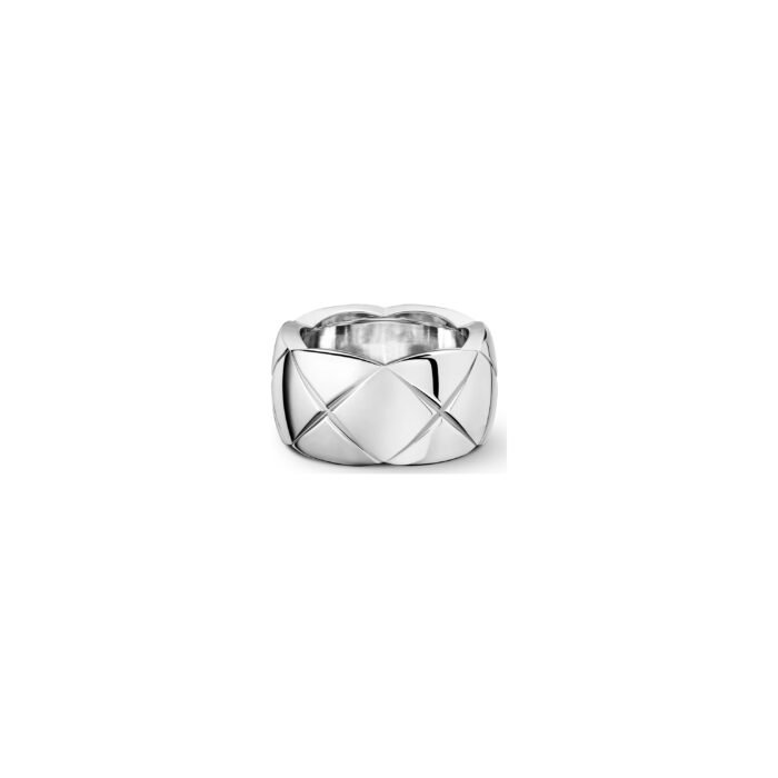 ELSIE LOVE Coco Crush Ring | 925 Sterling Silver 18K Gold Plated PVD 5x Layered Women’s Classic Quilted Ring - Image 5