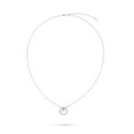 ELSIE LOVE Coco Crush Necklace Women 18K Gold Plated V Gold Zirconia PVD 5x Layered Circle Pendant - Image 5