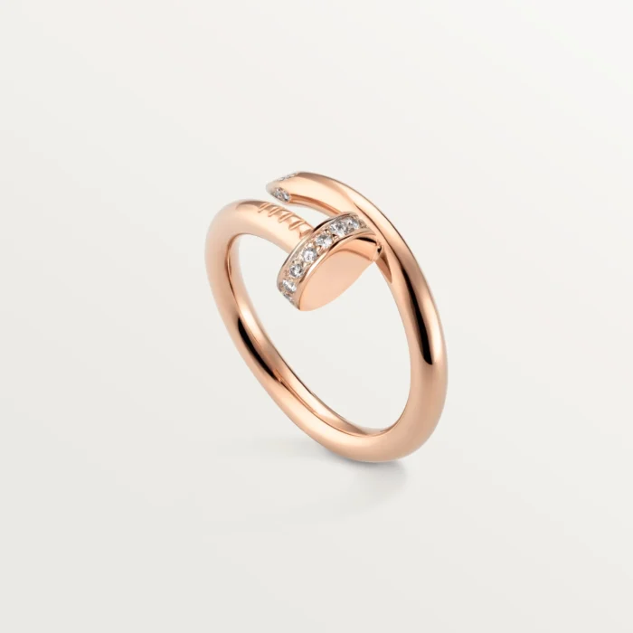 ELSIE LOVE Nail Ring, Women’s 18K Gold Plated Cubic Zircon Open Ring - Image 5