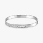 ELSIE LOVE Move Noa Bracelet Women 18K Gold Plated V Gold Zirconia PVD 5x Layered Bangle 4.5mm - Image 5