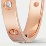 ELSIE LOVE Screw Bangle Bracelet Women 18K Gold Plated V Gold PVD 5x Layered Zirconia Classic Design 0.24in - Image 19