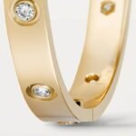 ELSIE LOVE Screw Bangle Bracelet Women 18K Gold Plated V Gold PVD 5x Layered Zirconia Classic Design 0.24in - Image 30