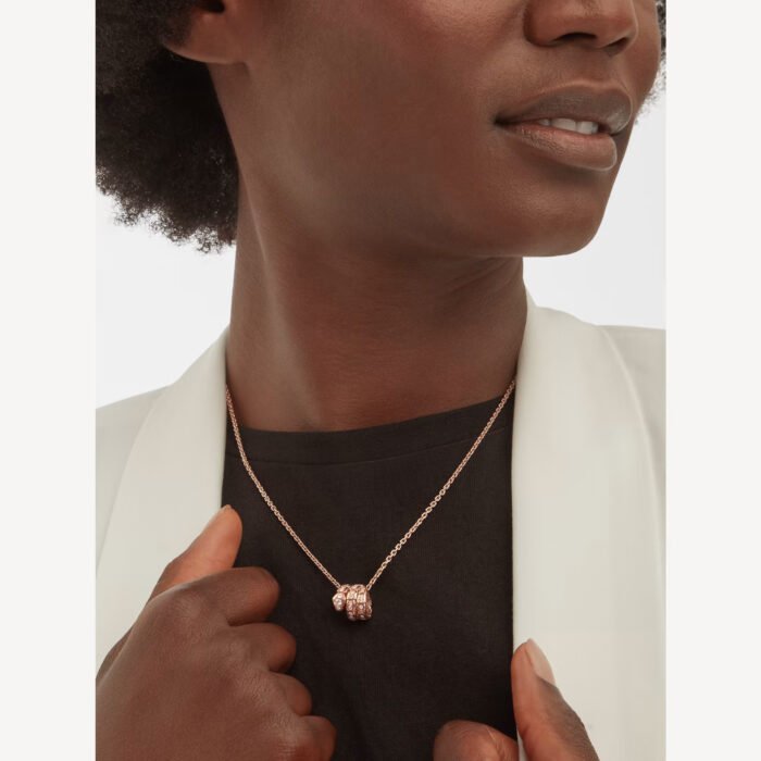 Serpenti Triple Ring Necklace - Image 12