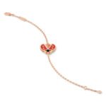ELSIE LOVE Ladybug Bracelet | 925 Silver, 18K Rose Gold Plated | Carnelian & Onyx | Lucky Charm Jewelry - Image 4