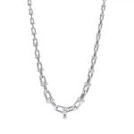 ELSIE LOVE Link Necklace | V Gold 18K Gold Plated Minimalist Chain Necklace 18” - Image 6