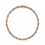 ELSIE LOVE Classic Link Necklace | V Gold 18K Gold Plated Minimalist Chain 18” - Image 6