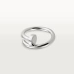 ELSIE LOVE Nail Ring, Women’s 18K Gold Plated Minimalist Open Ring - Image 6