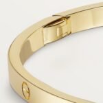 ELSIE LOVE Classic Bracelet Small Model | V Gold 18K Gold Plated Screw Design - Image 6