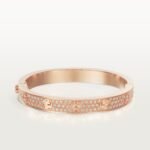 ELSIE LOVE Wide Pavé Bangle Bracelet Women’s Luxury 18K Gold Plated Zirconia Cuff - Image 6