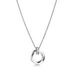 ELSIE LOVE T1 Circle Pendant Necklace – 18K Gold Plated, Small Motif, Adjustable 16-18" Chain, Minimalist V Gold Jewelry - Image 6