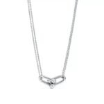 ELSIE LOVE Large Link Necklace Women 18K Gold Plated V Gold Double Chain Jewelry PVD Layered - Image 6