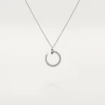 ELSIE LOVE Juste Un Clou Necklace,18k Gold Plated,Cubic Zircon Paved - Image 6