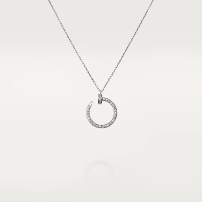 ELSIE LOVE Juste Un Clou Necklace,18k Gold Plated,Cubic Zircon Paved - Image 6