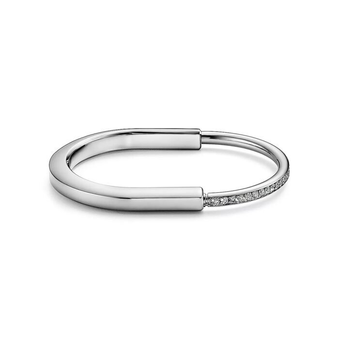 ELSIE LOVE Lock Bracelet 18K Gold Plated with Zirconia, Medium Size - Image 6