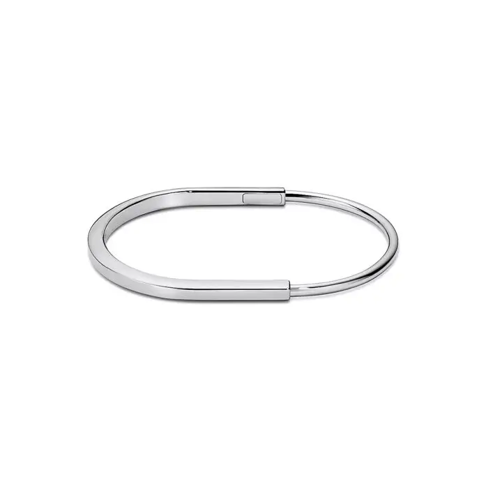 ELSIE LOVE Lock Bracelet Narrow | 18K Gold Plated V Gold PVD 5x Layered Medium - Image 6
