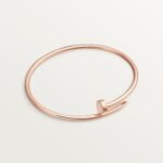 ELSIE LOVE Nail Bangle · 18K Gold Plated · Slim 2.5mm · Gold / Rose Gold · Minimalist Open Bracelet - Image 6