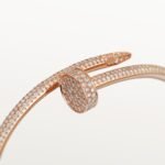 ELSIE LOVE Nail Bangle with Cubic Zirconia · 18K Gold / Rose Gold / Silver Plated · 3.5mm Open Bracelet - Image 6