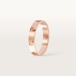 ELSIE LOVE Wedding Band · 18K Gold / Rose Gold / Silver Plated · V Gold · 3.6mm Classic Couple Ring - Image 6