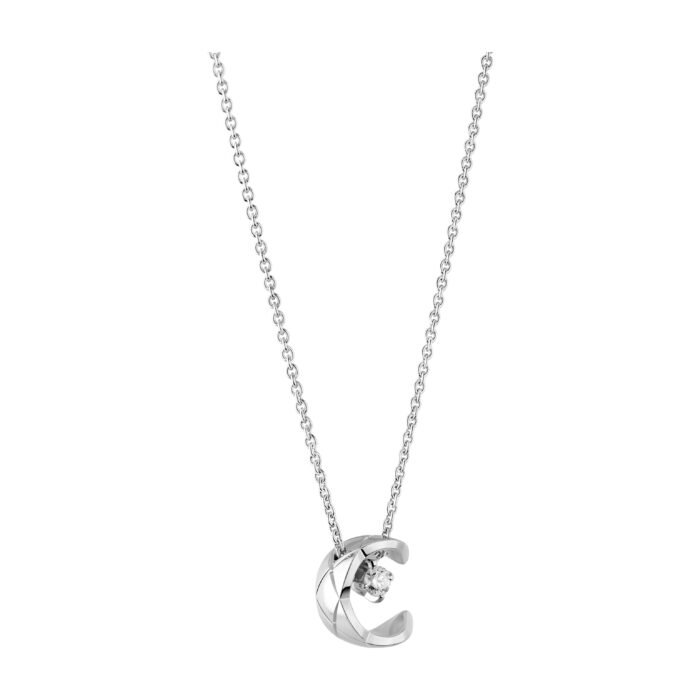 ELSIE LOVE Coco Crush Necklace Women 18K Gold Plated V Gold Zirconia C Letter Pendant PVD 5x Layered - Image 6