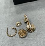 ELSIE LOVE Camélia Earrings Women 18K Gold Plated V Gold Zirconia PVD 5x Layered Flower Jewelry - Image 6